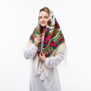 Українська хустка з люрексом