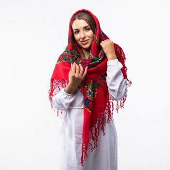 Хустка з тороками Код С112 120х120см