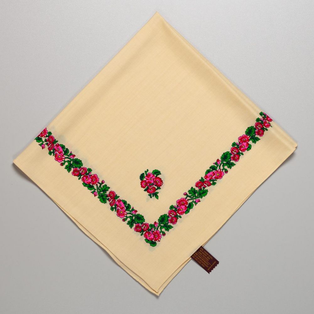 Японська вовняна хустка. Код А11501 75х75см