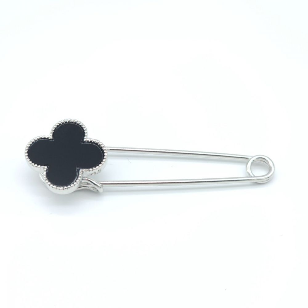 Брошка-шпилька 65х20мм срібна