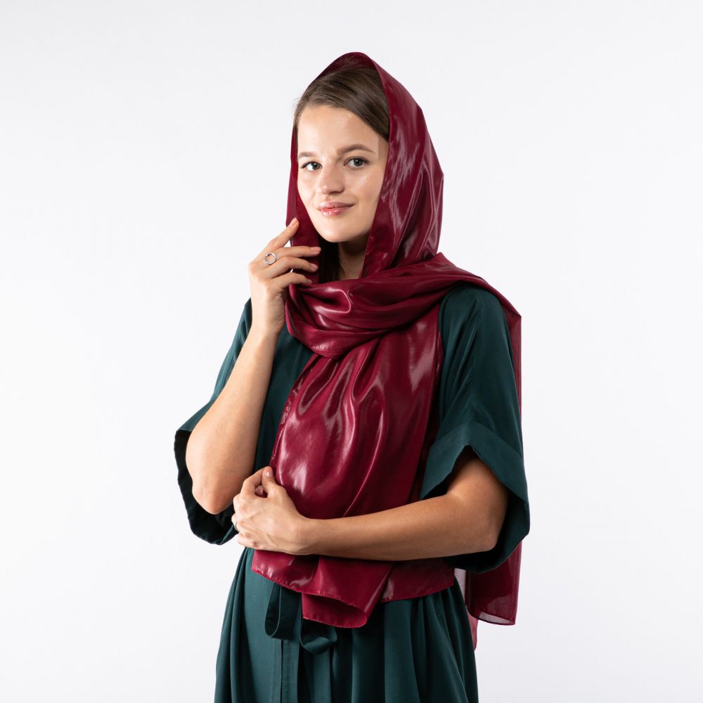 Шарф шифоновий з прозорим напиленням. Код Ш403 180х70см