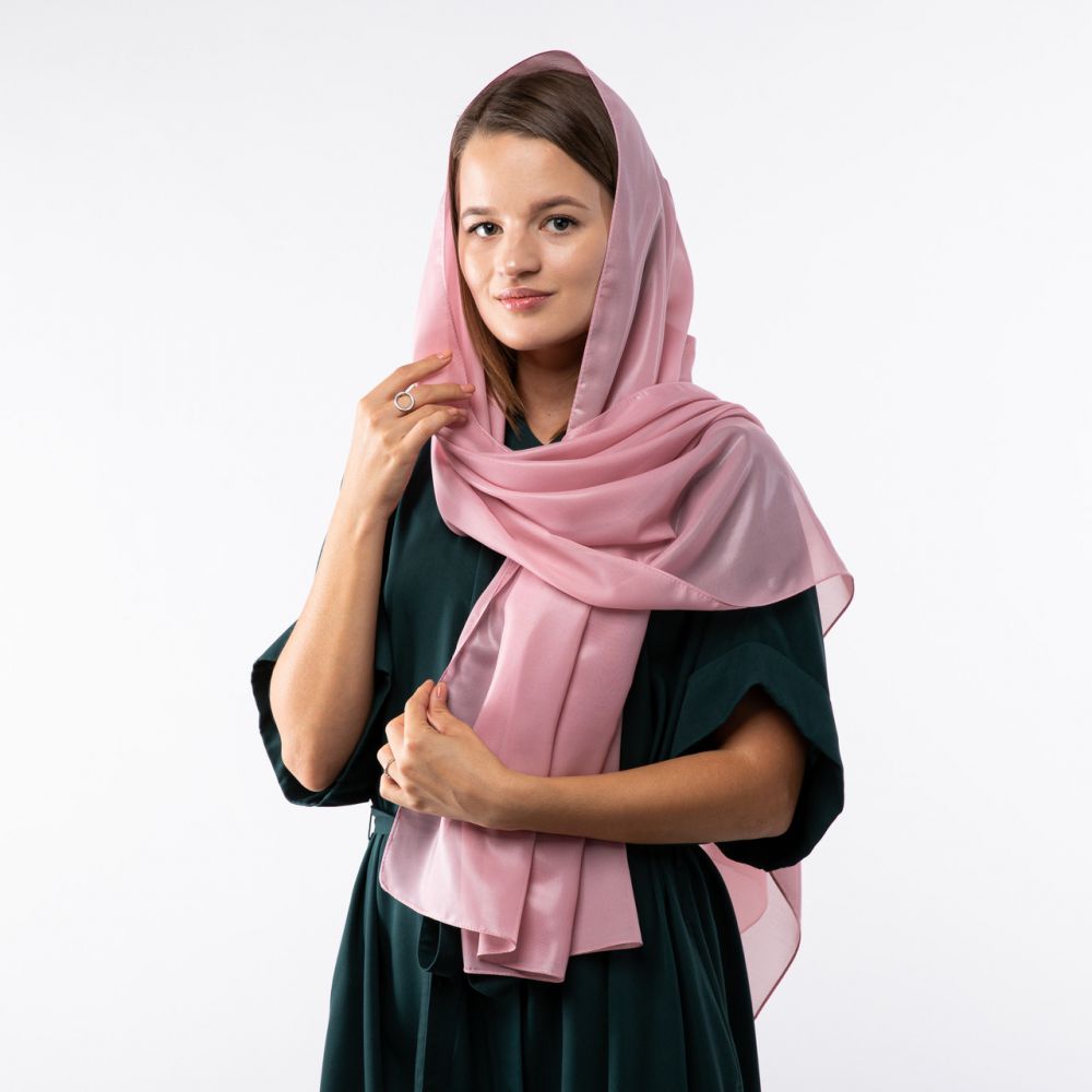 Шарф шифоновий з прозорим напиленням. Код Ш406 180х70см