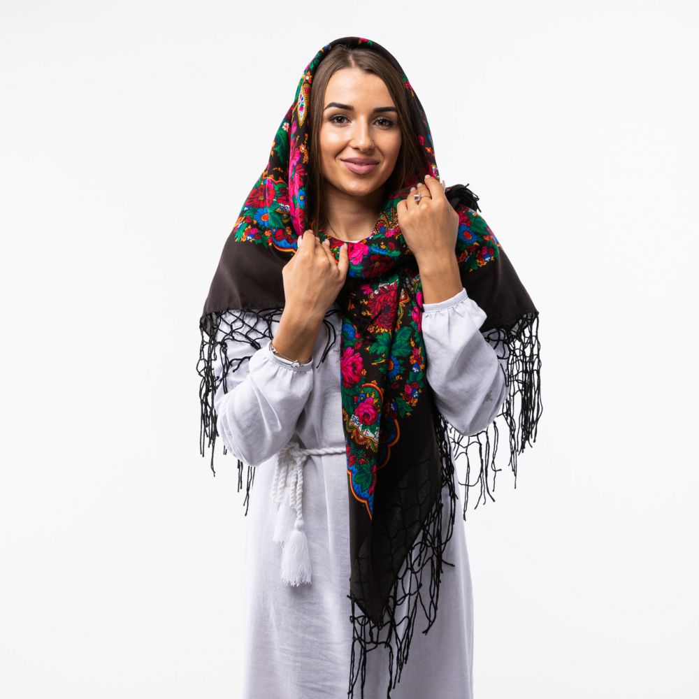 Хустка з тороками Код С304 120х120см