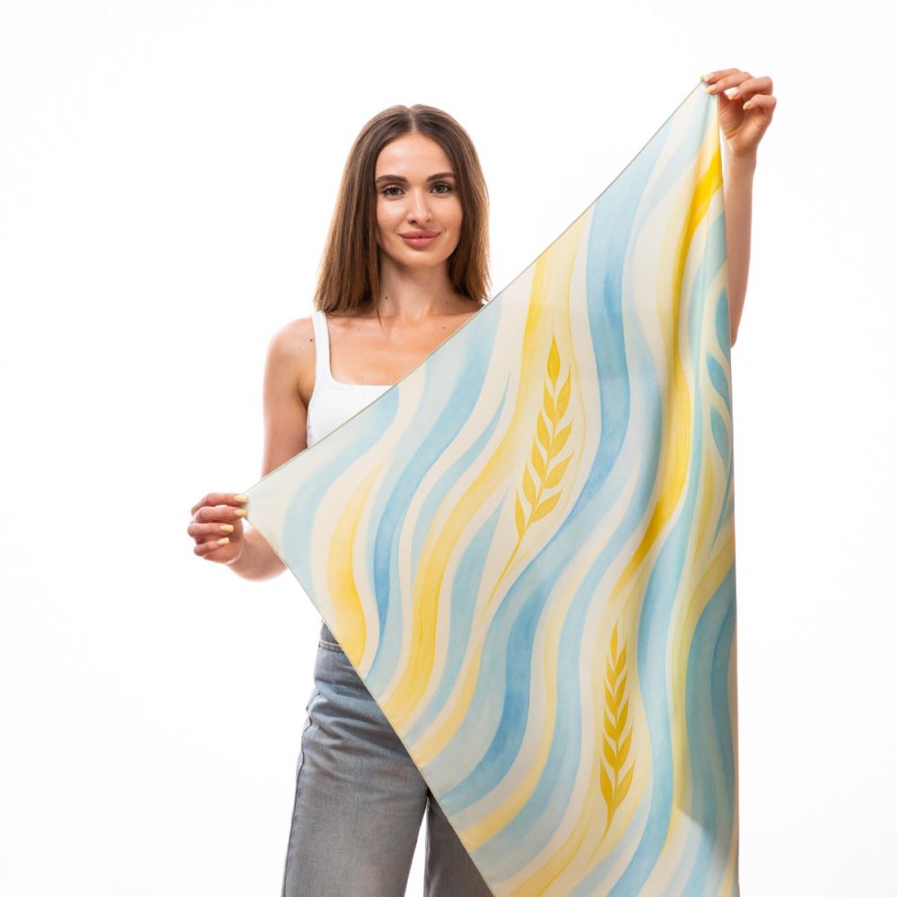 Шовкова хустка «Українська хвиля»