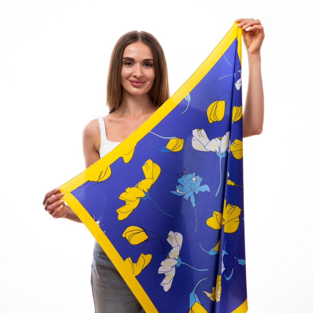 Шовкова хустка «Український цвіт»
