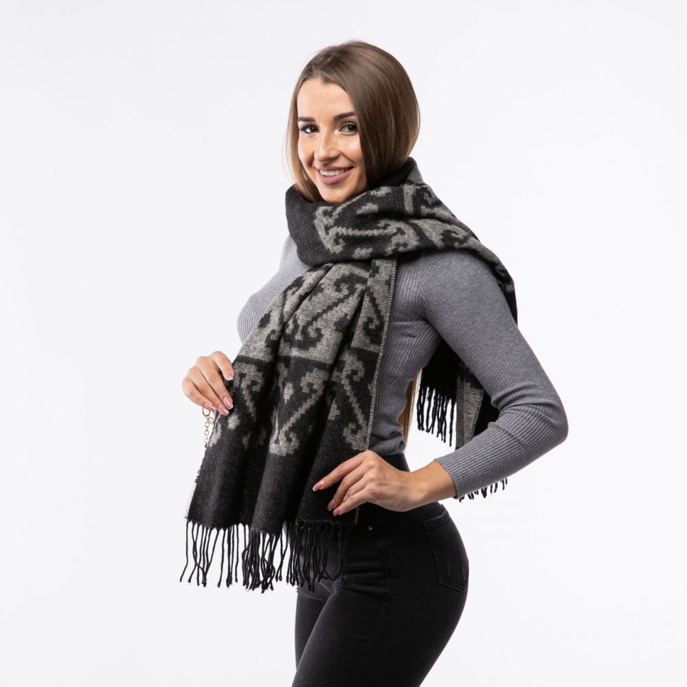 Теплий вовняний шарф. Код Ш1301 160х65см