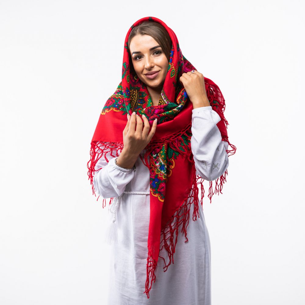 Хустка з тороками Код С112 120х120см