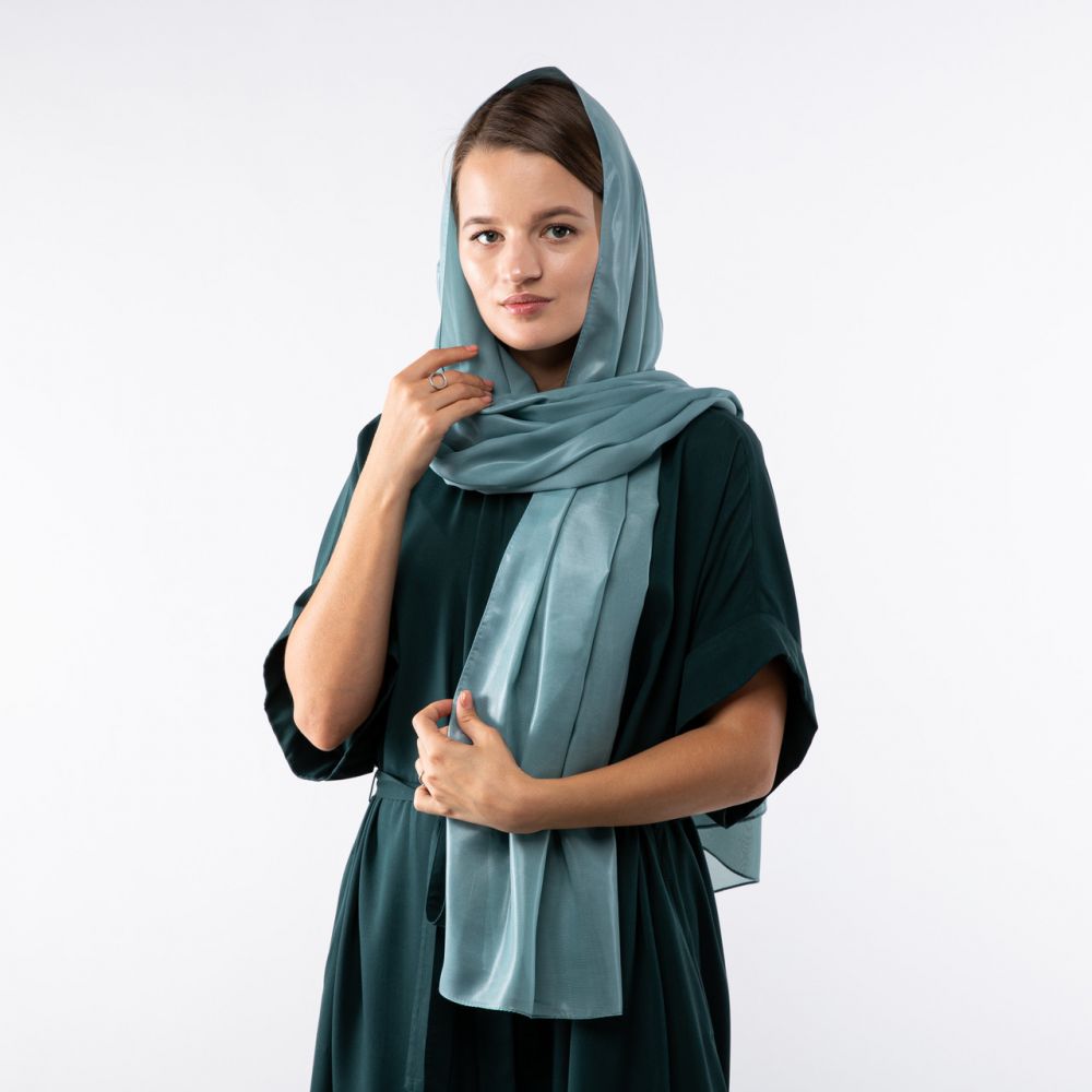 Шарф шифоновий з прозорим напиленням. Код Ш410 180х70см