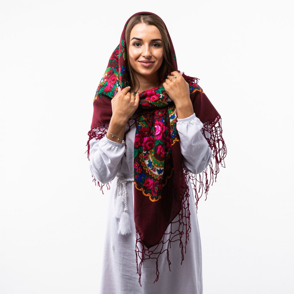 Хустка з тороками Код С104 120х120см