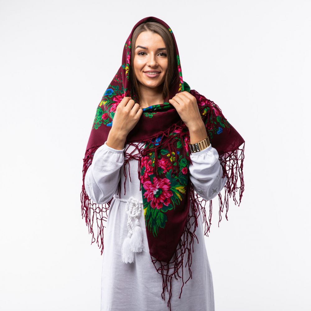 Хустка з тороками Код С501 120х120см