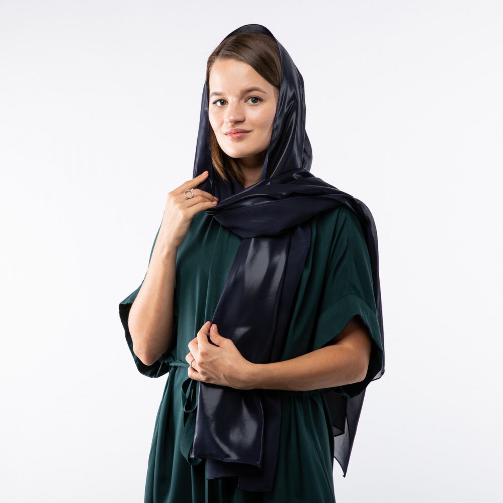 Шарф шифоновий з прозорим напиленням. Код Ш404 180х70см