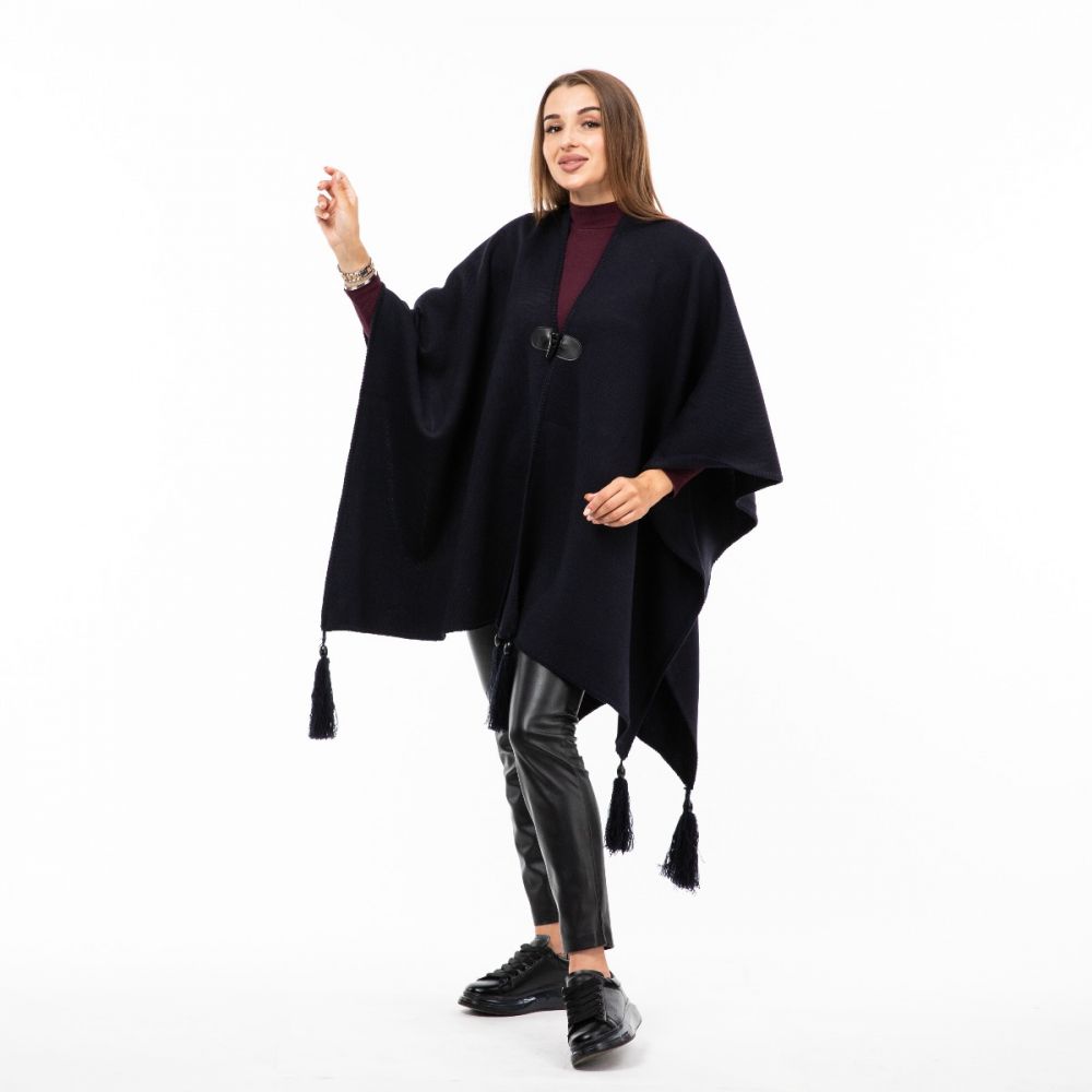Пончо вовняне 150х120см