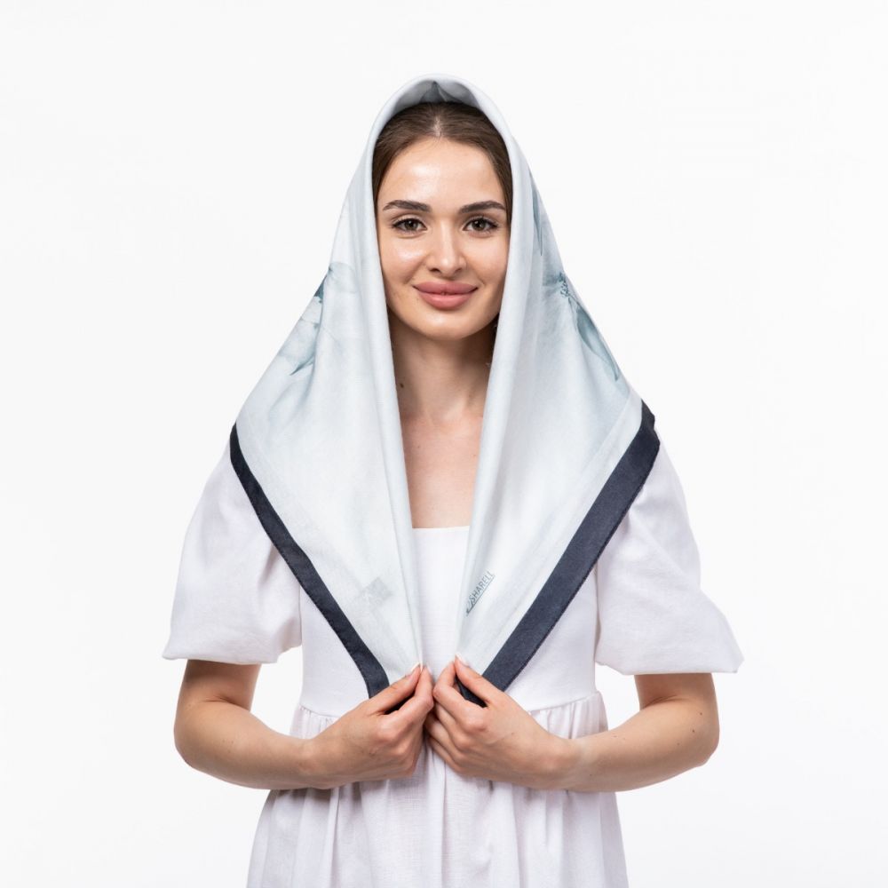 Тонка кашемірова хустина 80х80см Код: 1868628713