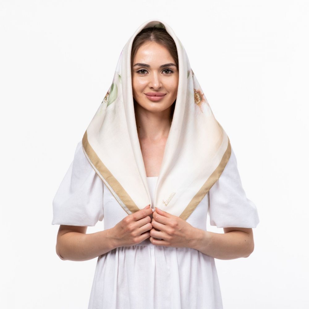 Тонка кашемірова хустина 80х80см Код: 1868630279