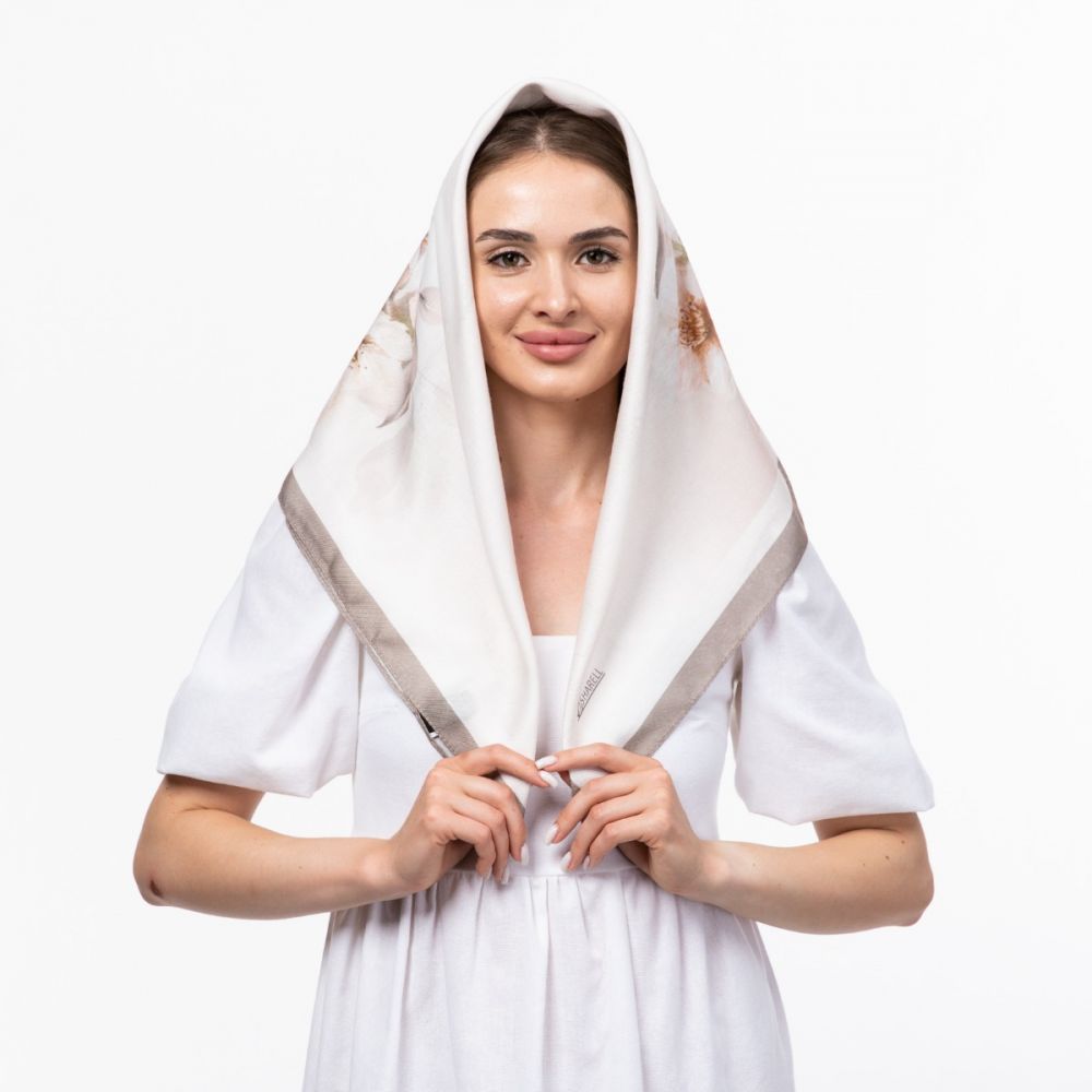 Тонка кашемірова хустина 80х80см Код: 1868632016