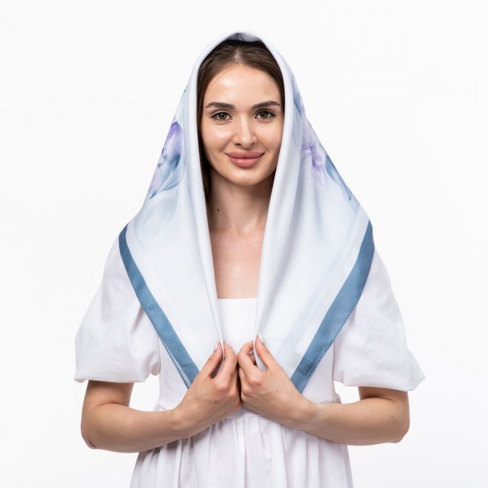 Тонка кашемірова хустина 80х80см Код: 1868632273